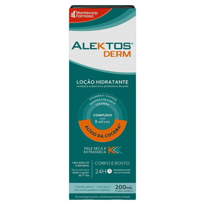 Alektos Derm Loção Hidratante Corpo e Rosto 200mL - Imagem 1